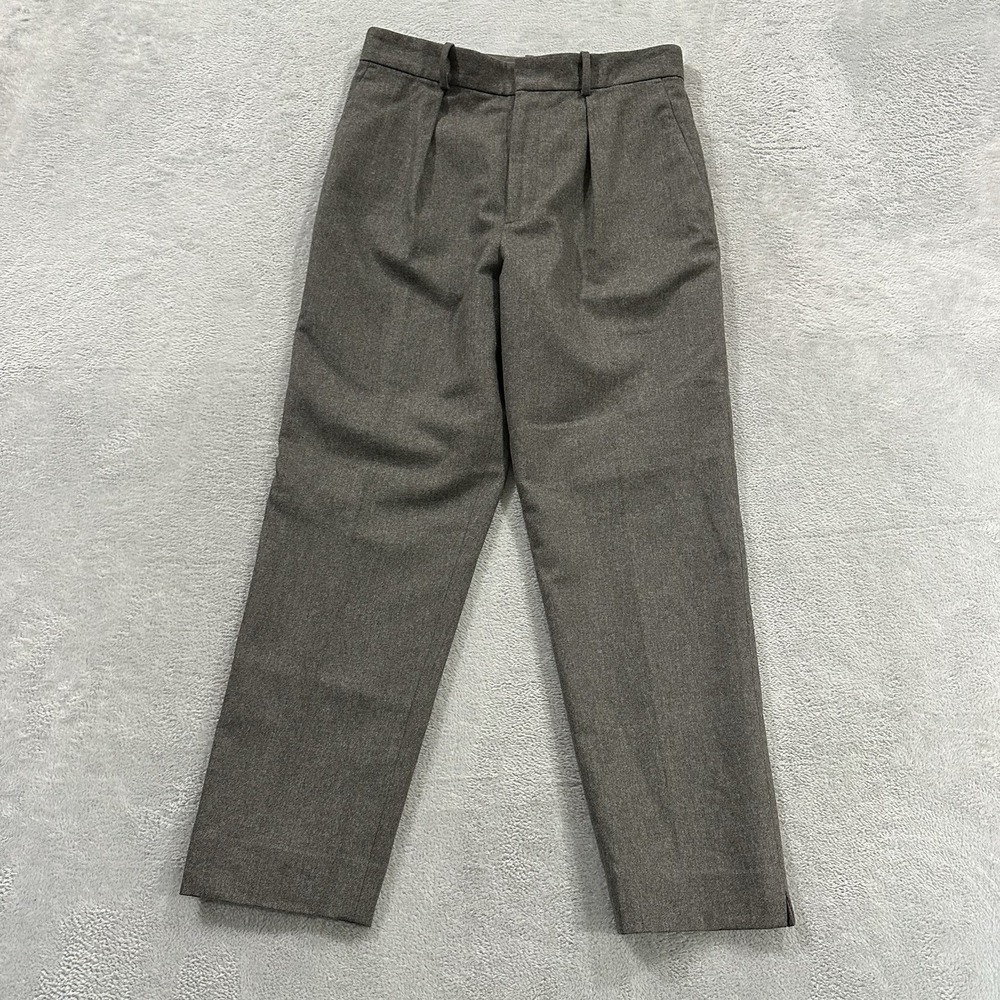 Polo Ralph Lauren Dress Pants Women 6 Gray Wool Blend Trouser Formal Old Money